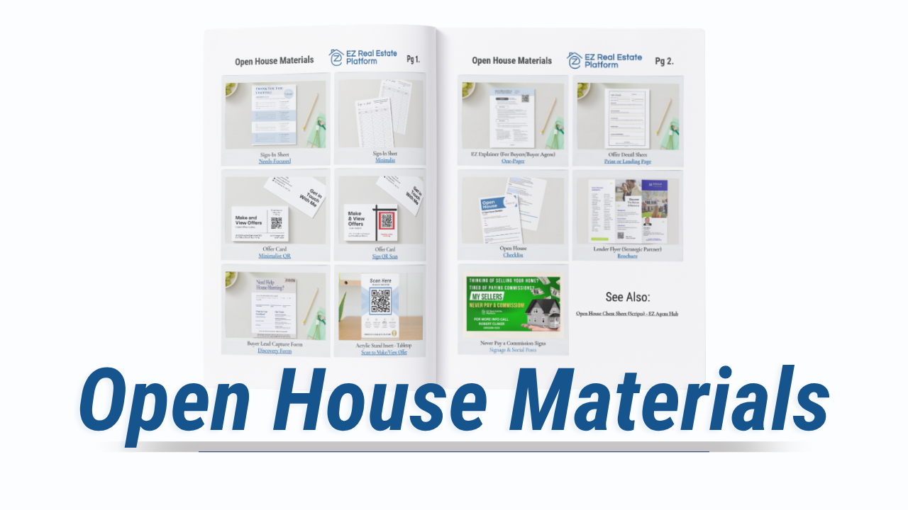 Marketing Materials to Use at Your Open House​
