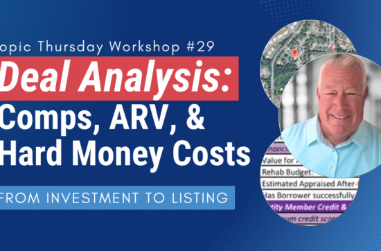 Deal Analysis Comps ARV Hard Money from Investment to Listing