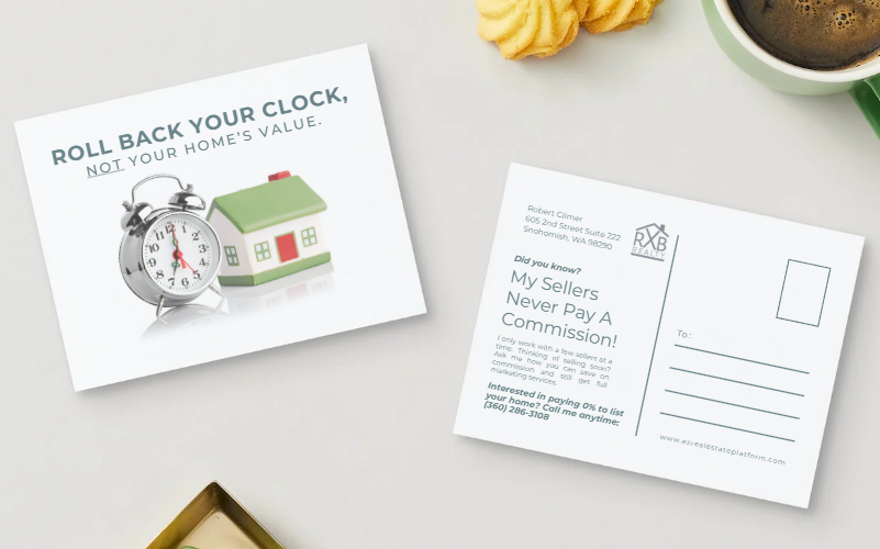 Roll back daylight savings postcard home value